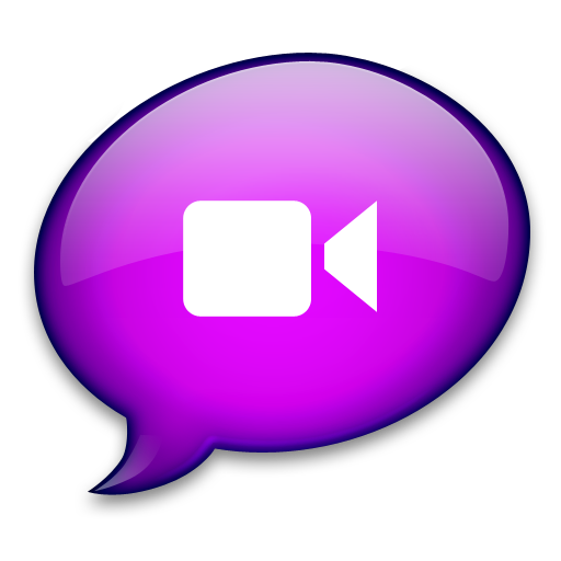 iChat Purple Icon 512x512 png
